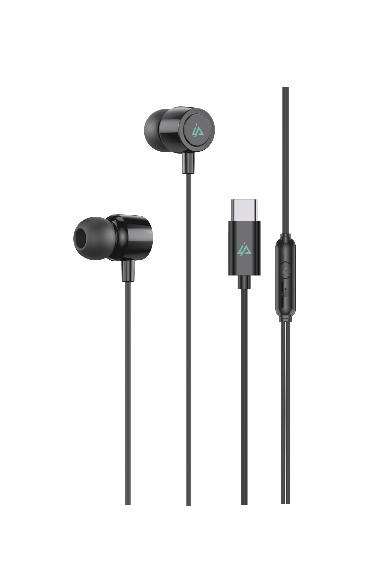 DRÔTOVÉ SLÚCHADLÁ USB-C ČIERNA 