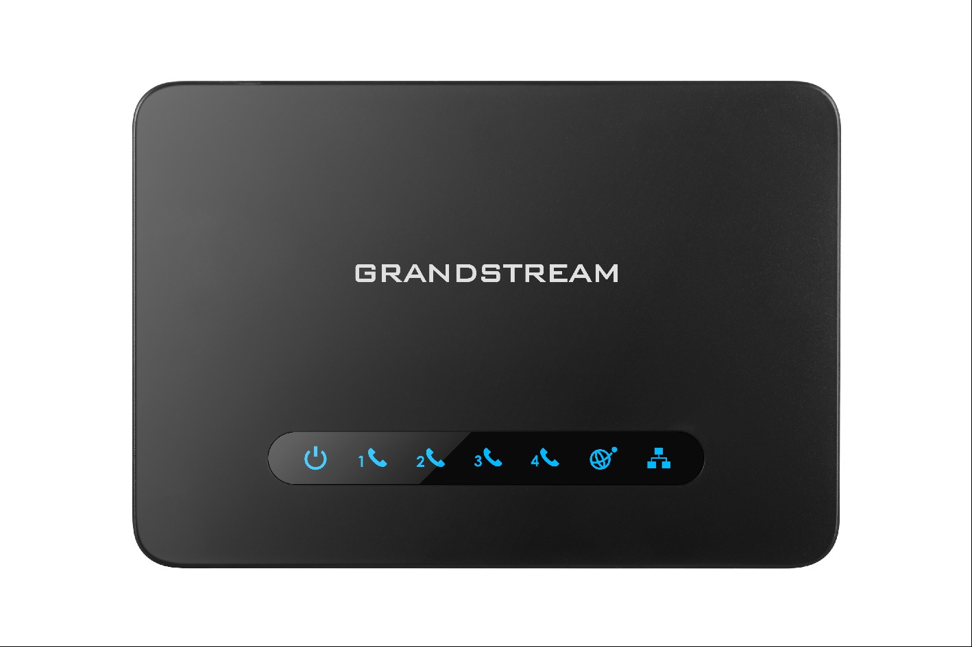 Grandstream HT814 (ATA), 4x FXS, 2 SIP profily, 1x Gbit LAN, NAT router, 3-cestná konf.