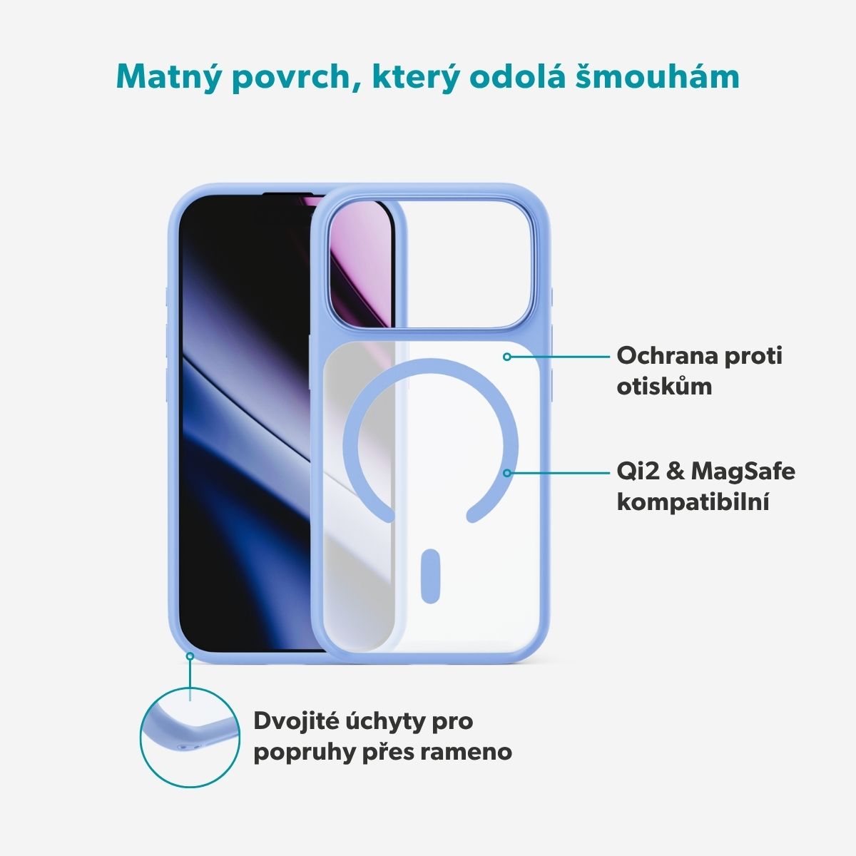 Epico HeroMatte Mag+ Case iPhone 17 Pro/ 18 Pro modrá 