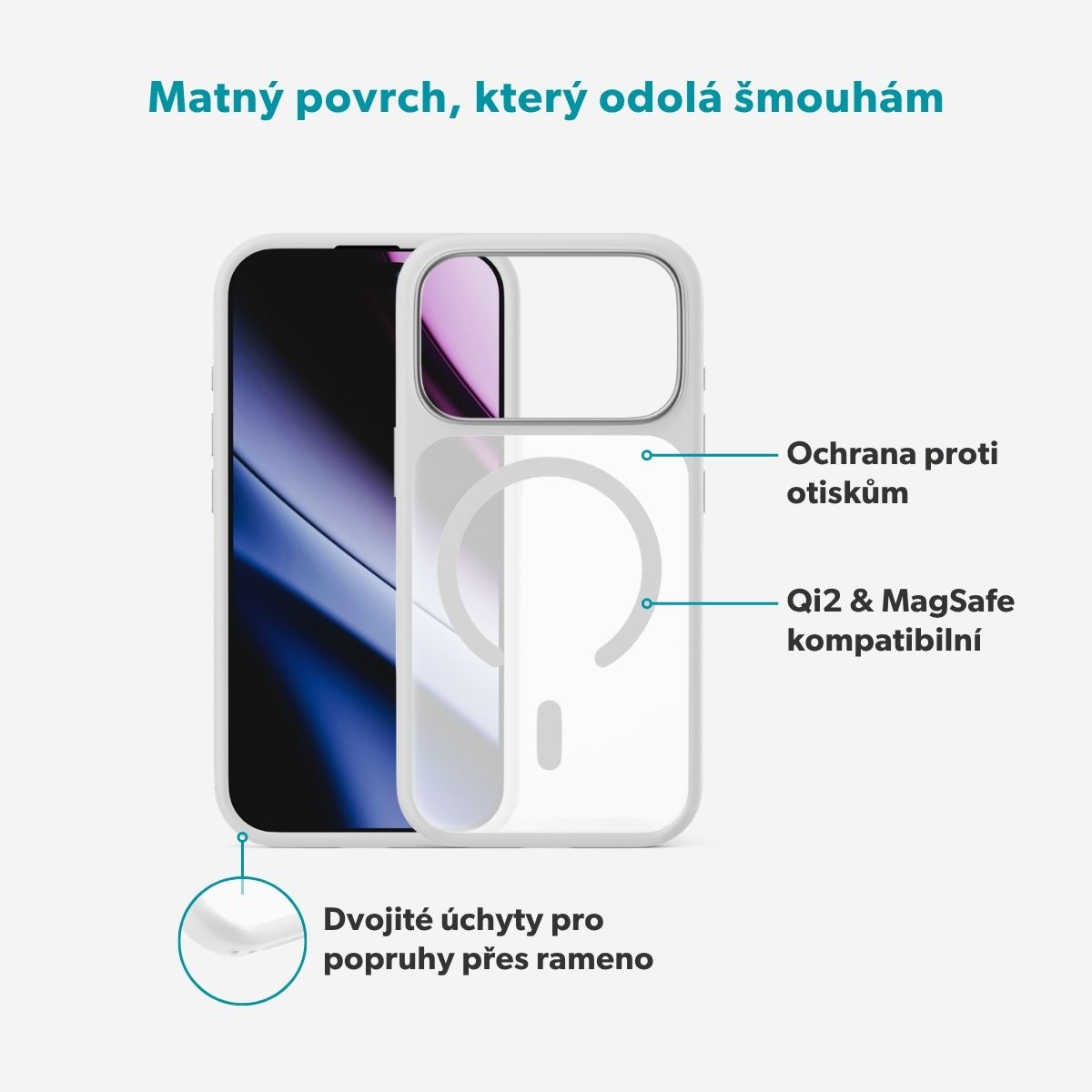 Epico HeroMatte Mag+ Case iPhone 17 Pro/ 18 Pro biela 