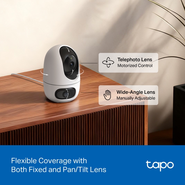 Tapo C245D Dual Lens Pan/ Tilt Security Camera 
