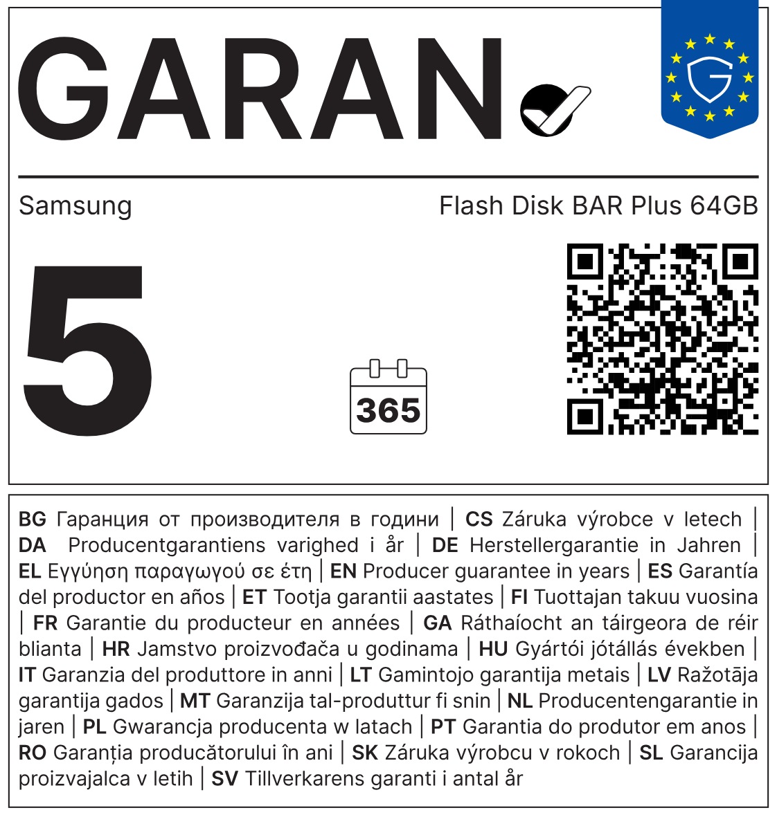 Samsung BAR Plus/ 64GB/ USB 3.2/ USB-A/ Champagne Silver 