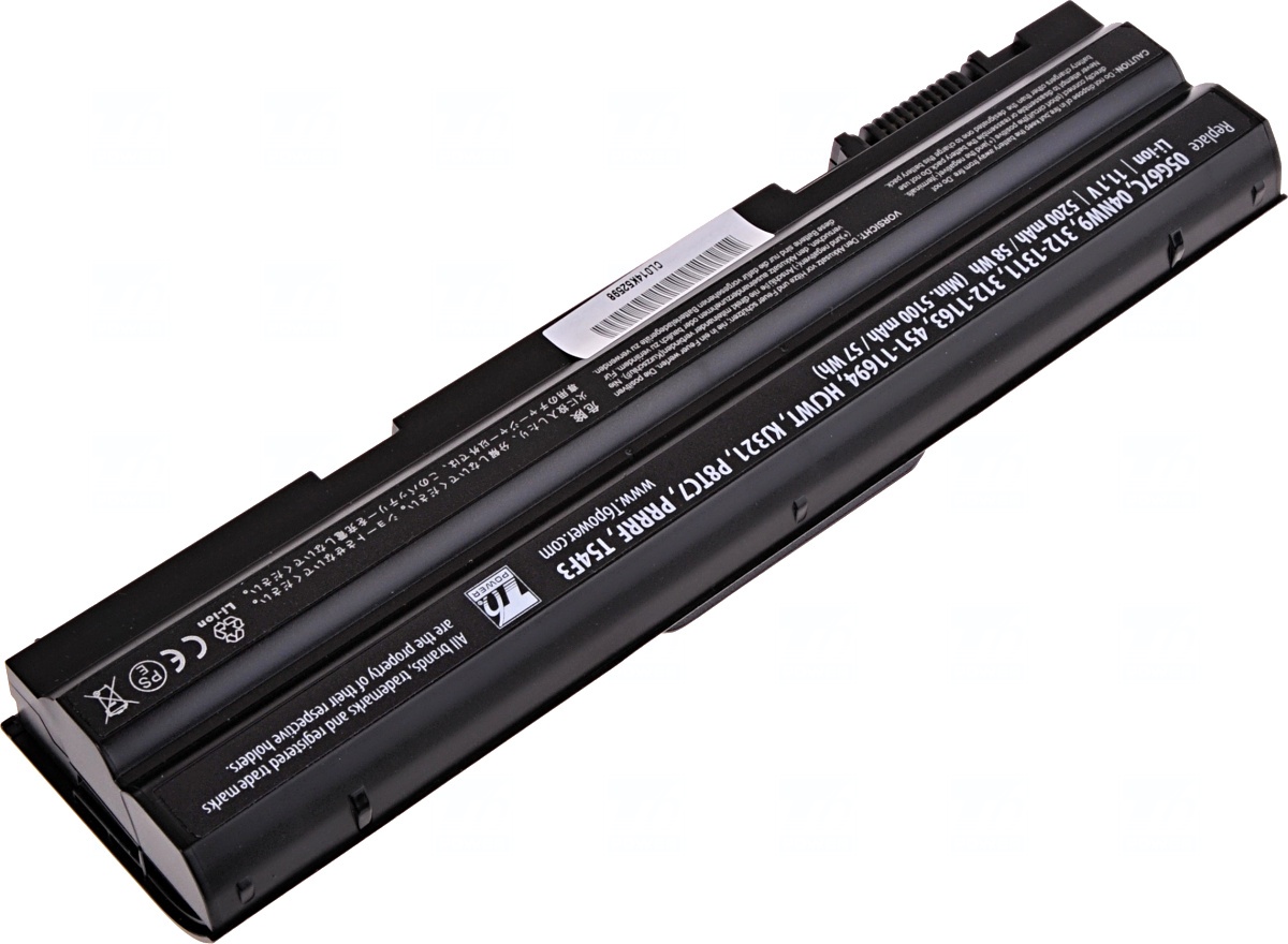 Batéria T6 Power Dell Latitude E6420, E6430, E6520, E6530, E5420, E5430, E5520, 5200mAh, 58Wh, 6cell 