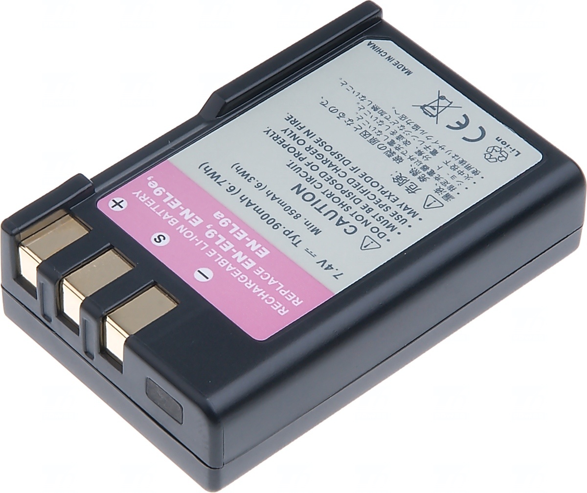 Batéria T6 Power Nikon EN-EL9, EN-EL9a, EN-EL9e, 1000mAh, 7, 4Wh