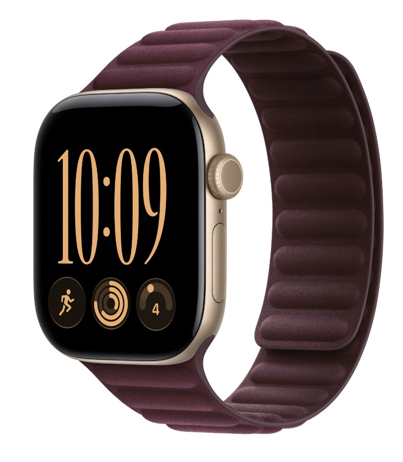 Watch Acc/ 42/ Burgundy Magnetic Link - S/ M 