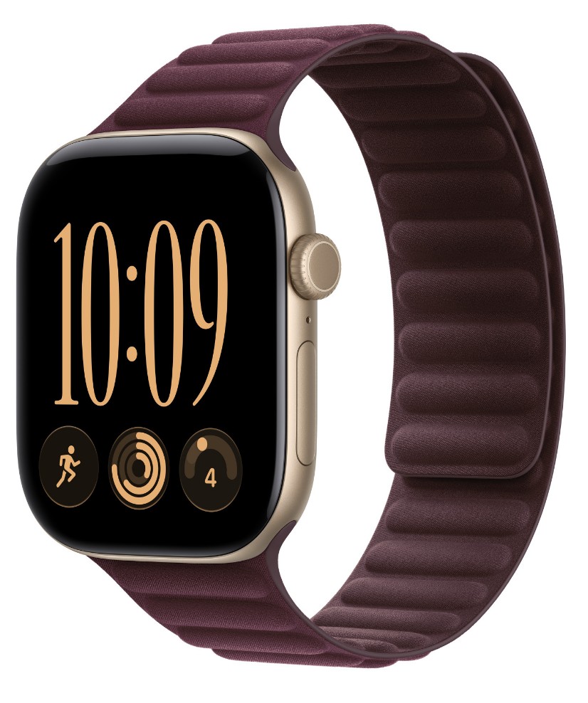 Watch Acc/ 46/ Burgundy Magnetic Link - M/ L 