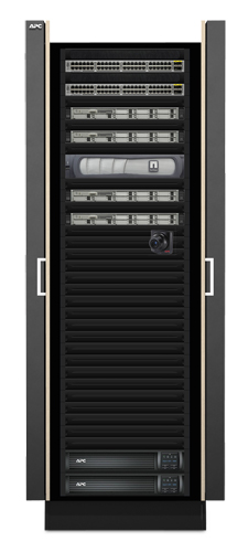 NetShelter CX 38U Secure Soundproofed Server Room in a Box Enclosure International 