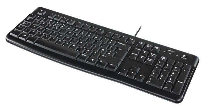 Logitech K120/ Drátová USB/ CZ-SK layout/ Černá 