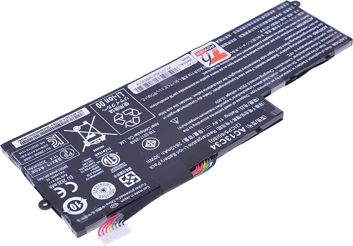 Batéria T6 Power Acer Aspire V5-122P, V5-132P, E3-111, E3-112, 2640mAh, 30Wh, 3cell, Li-pol 