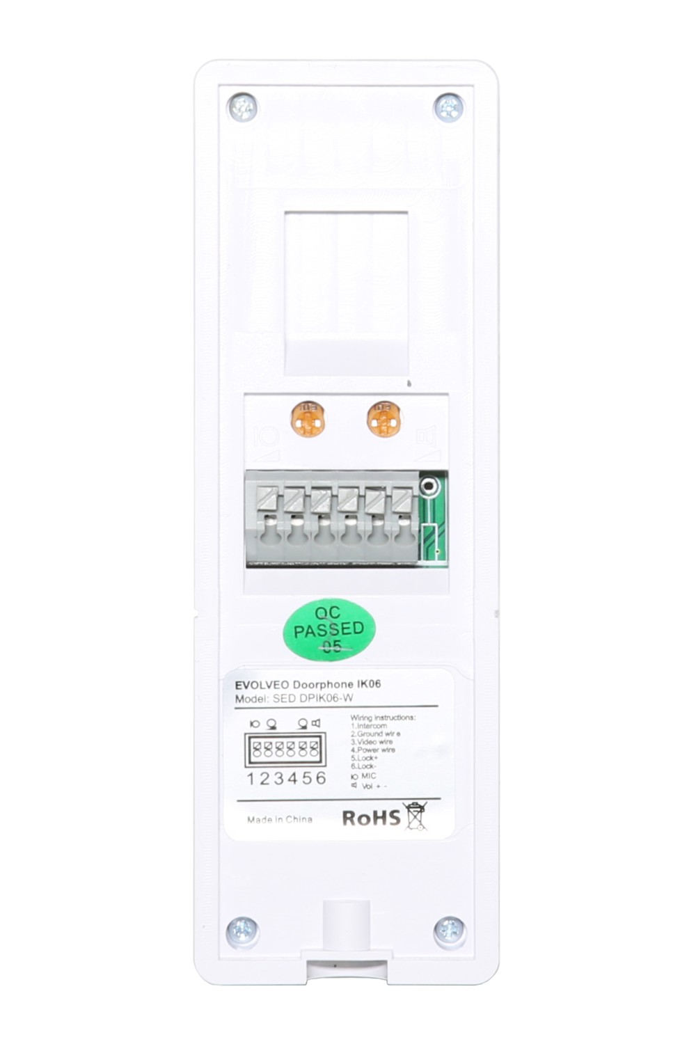 EVOLVEO DoorPhone IK06, set video dveřního telefonu s pamětí a barevným displejem 