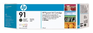 HP no 91 - matná čierna ink. kazeta, C9464A