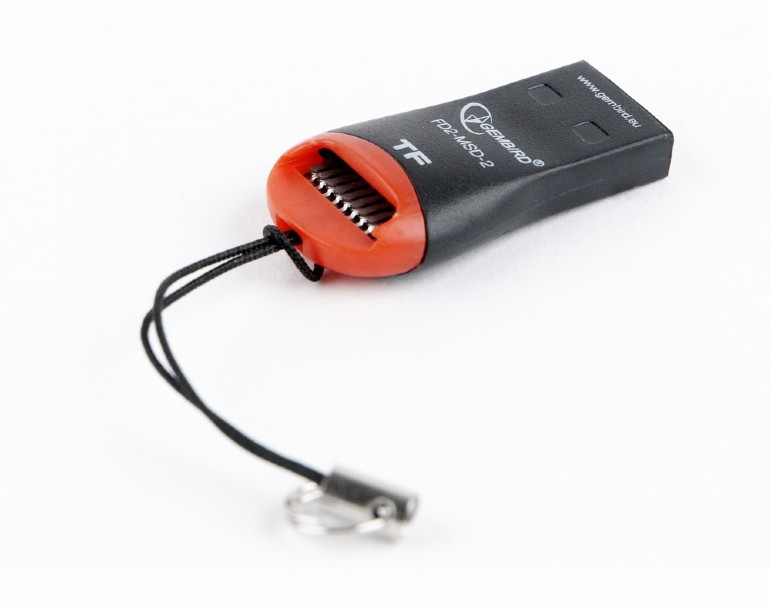 GEMBIRD Čítačka kariet, microSD, USB