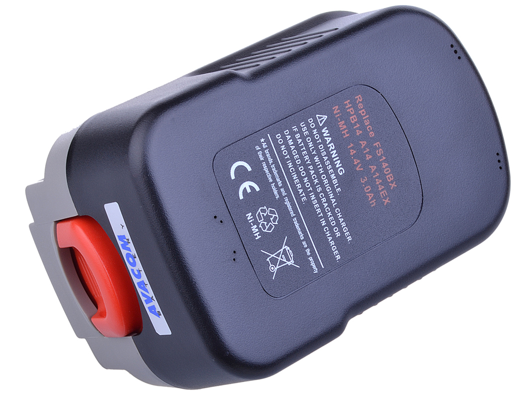 Batéria AVACOM BLACK & DECKER A144, A1714 Ni-MH 14, 4 V 3000mAh, články PANASONIC 