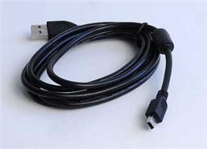 Kábel USB A-MINI 5PM 2.0 1, 8 m HQ s ferrit. jadrom