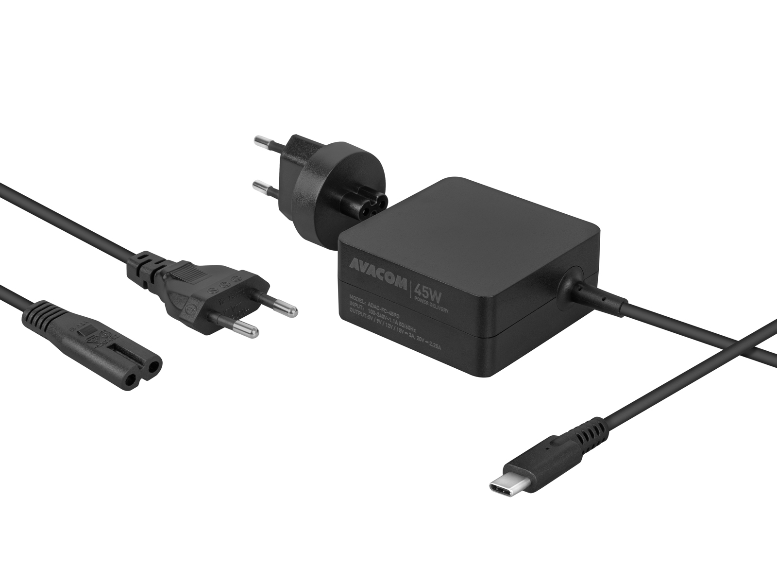 AVACOM nabíjací adaptér USB Type-C 45W Power Delivery