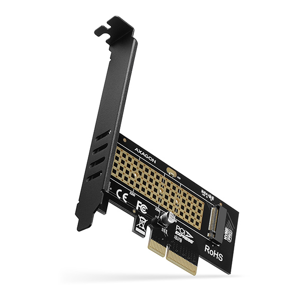 AXAGON PCEM2-N, PCIe x4 - M.2 NVMe M-key slot adaptér, vč. LP 