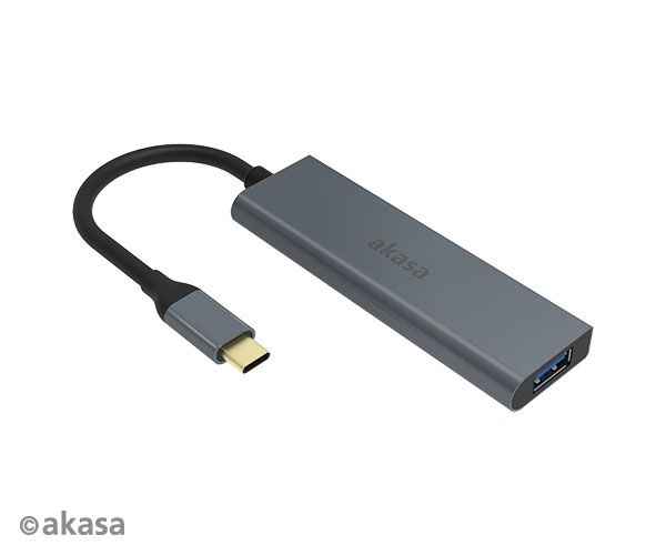 AKASA - externý USB hub - USB typ-C na 4 x USB 3.0