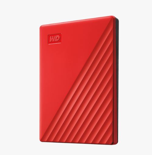 WD My Passport/ 2TB/ HDD/ Externý/ 2.5"/ Červená/ 3R 