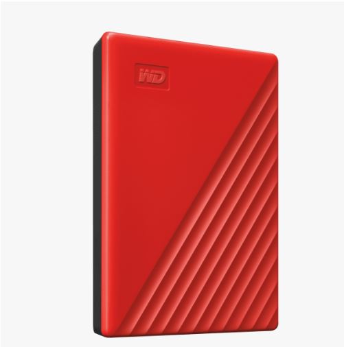 WD My Passport/ 2TB/ HDD/ Externý/ 2.5"/ Červená/ 3R 