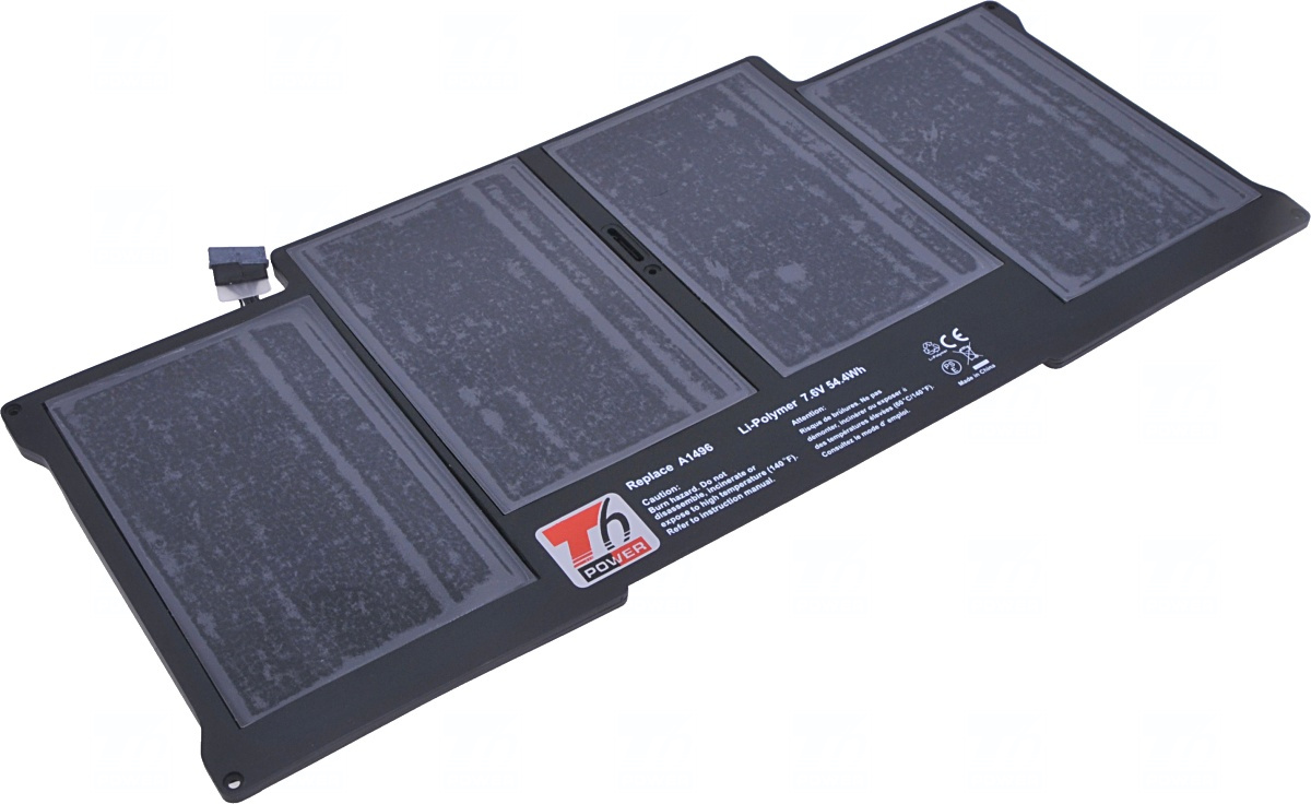 Batéria T6 Power pre Apple MacBook Air 13 2011, 2012, 2013, 2014, 2015, 7150mAh, 54Wh, 4cell, Li-pol