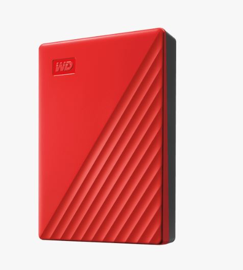 WD My Passport/ 4TB/ HDD/ Externý/ 2.5"/ Červená/ 3R 