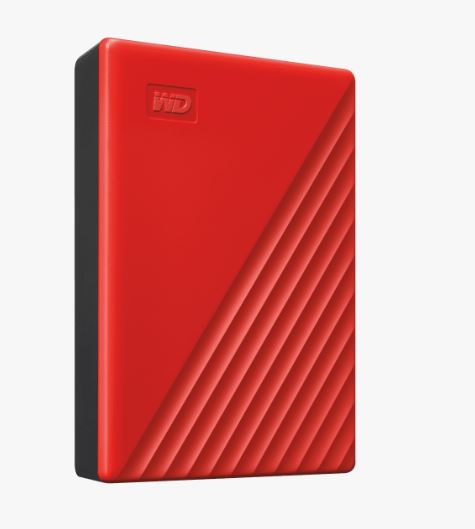 WD My Passport/ 4TB/ HDD/ Externý/ 2.5"/ Červená/ 3R 