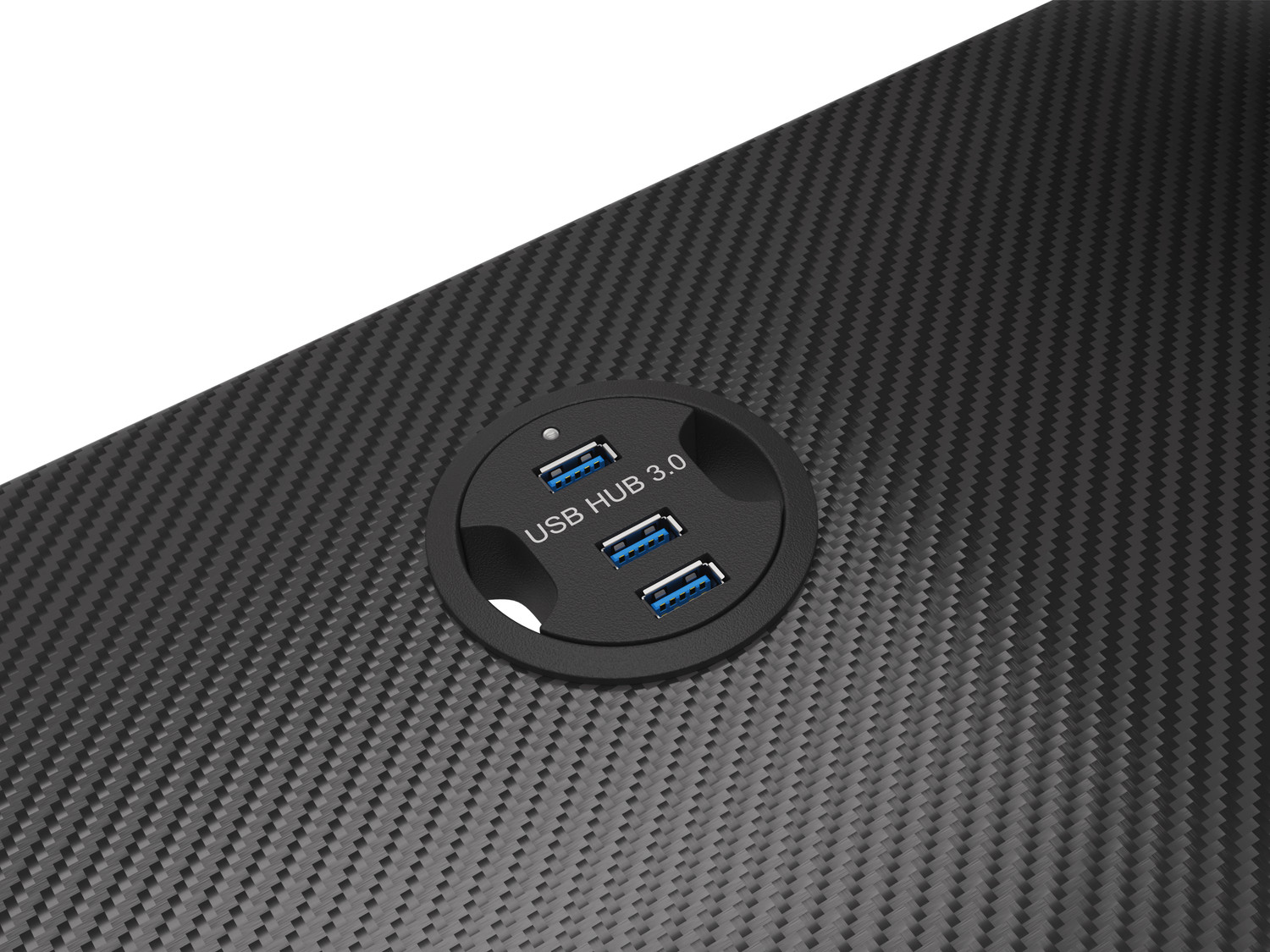 Genesis Holm 300 RGB - herný stôl s RGB podsvietením, 3xUSB 3.0, bezdrôtová nabíjačka mobilov 