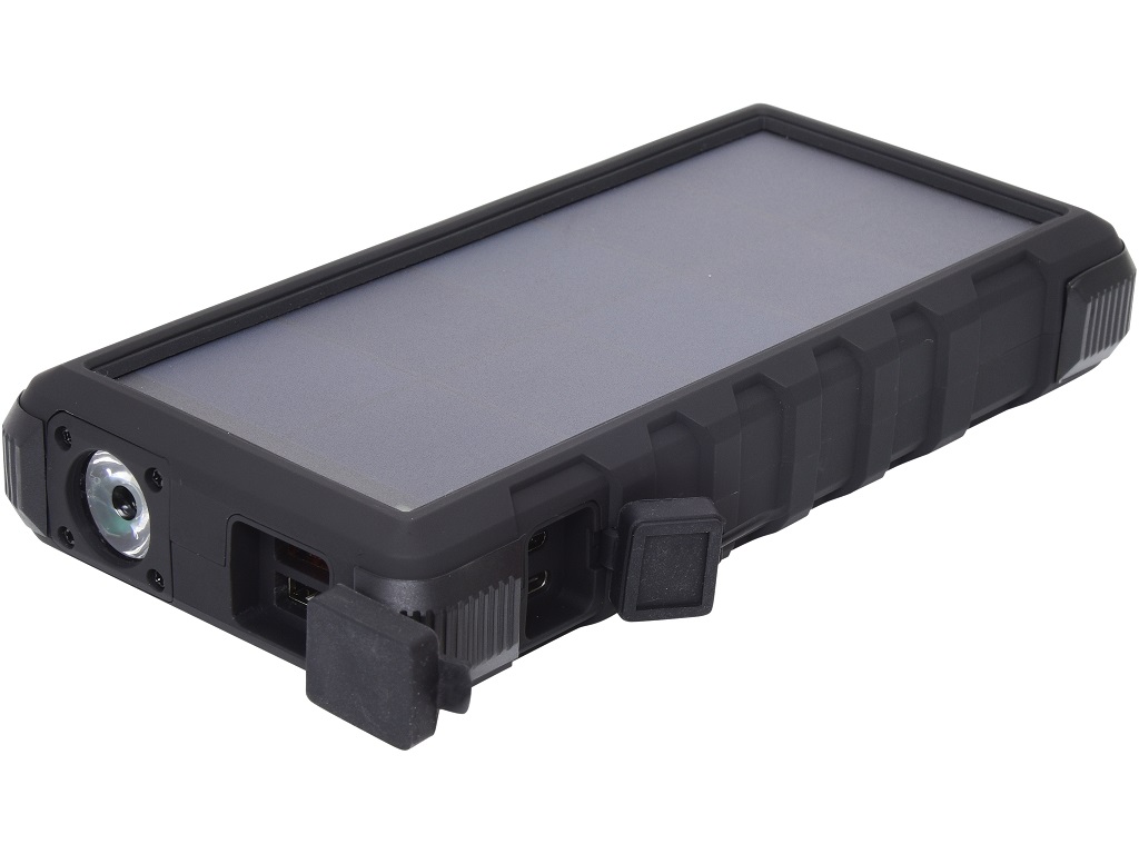 Sandberg prenosný zdroj USB 24000 mAh, Outdoor Solar powerbank, pre chytré telefóny, čierny