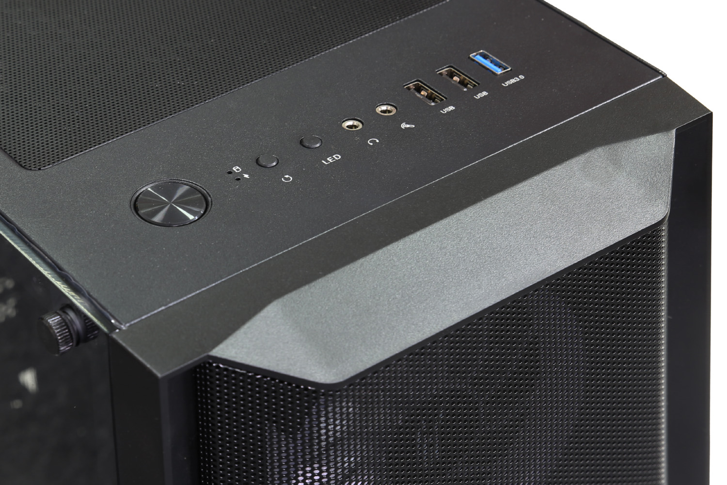EVOLVEO Ptero Q1/ Midi Tower/ Transpar./ Čierna 