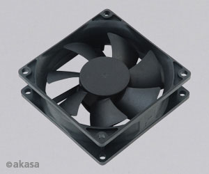 prídavný ventilátor Akasa 80x80x25 black OEM H