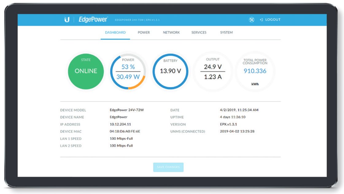 UBNT EP-24V-72W EdgePower,  24V,  72W [Pasívny injektor 72W,  24V] 