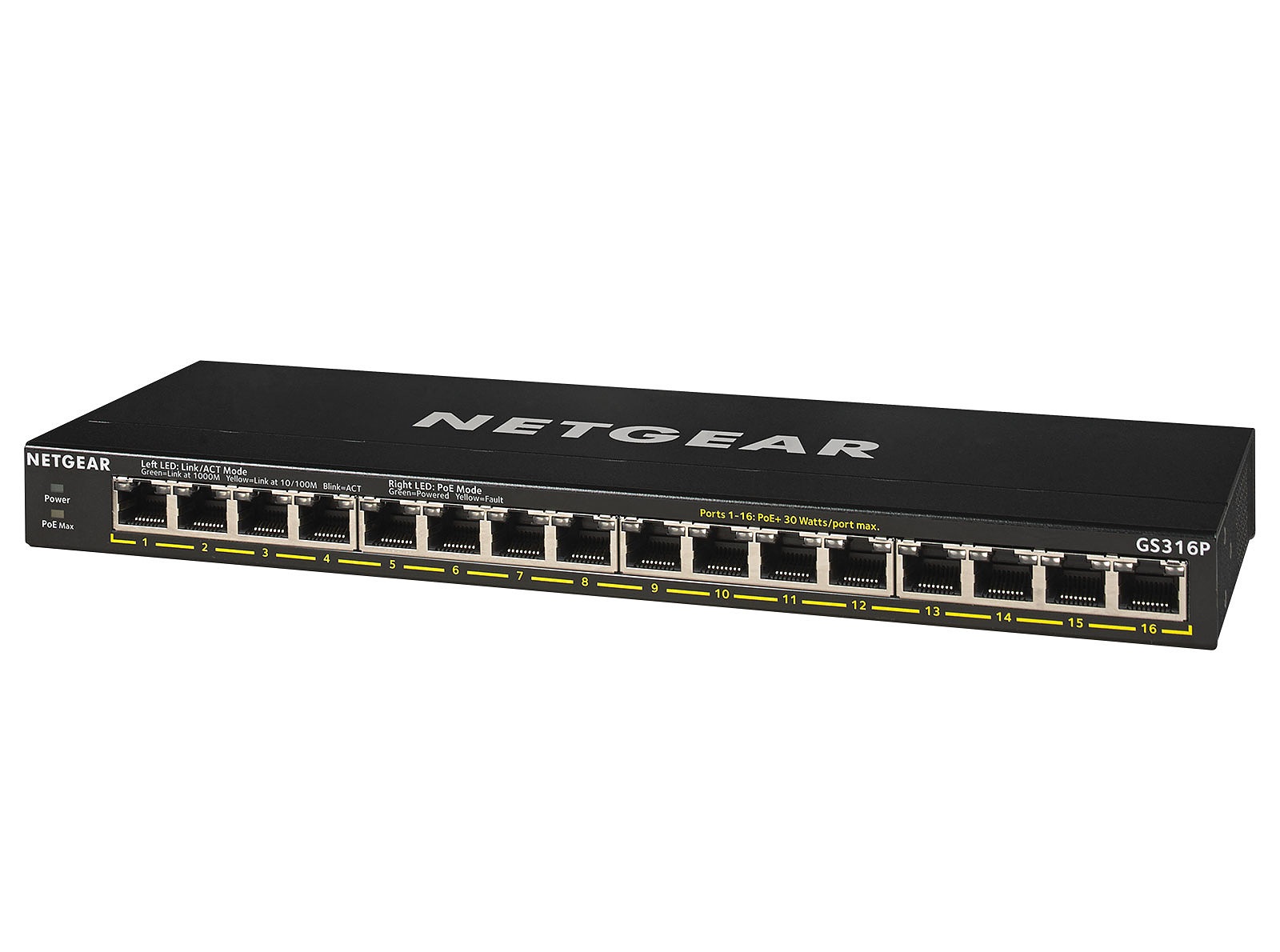NETGEAR 16PT GE UNMANAGED SWCH W/ POE/ POE+