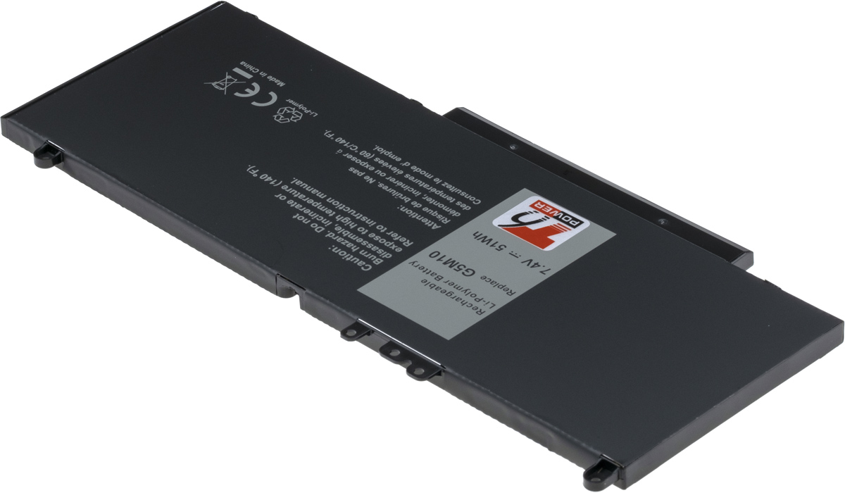 Batéria T6 Power Dell Latitude E5450, E5550, E5250, 3150, 3160, 6900mAh, 51Wh, 4cell, Li-pol 