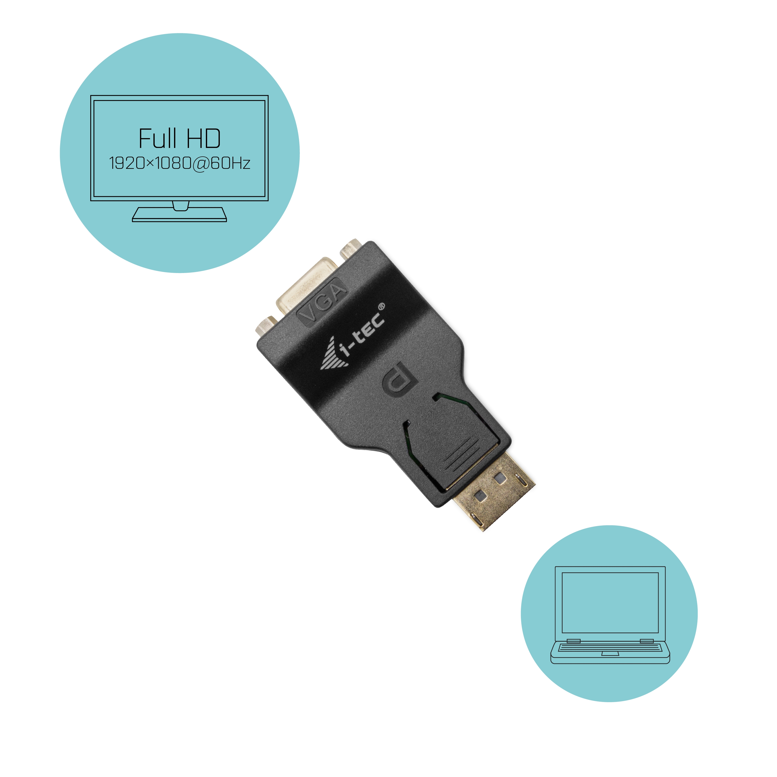 adaptér iTec DisplayPort na VGA 