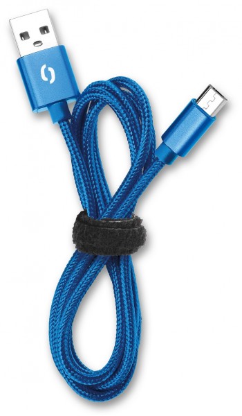 ALIGATOR PREMIUM Dátový kábel 2A, Lightning modrý 