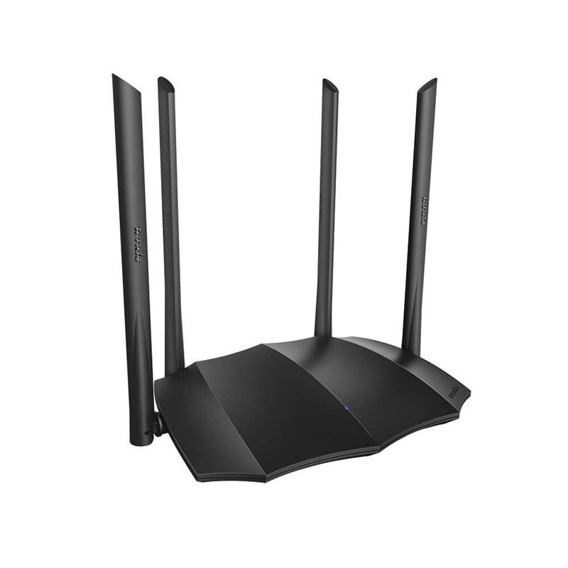 Tenda AC8 WiFi AC Gigabit Router 1200Mbps, 1x GWAN, 3x GLAN, 4x 6dBi antény, WISP, Uni.Repeater, APP 
