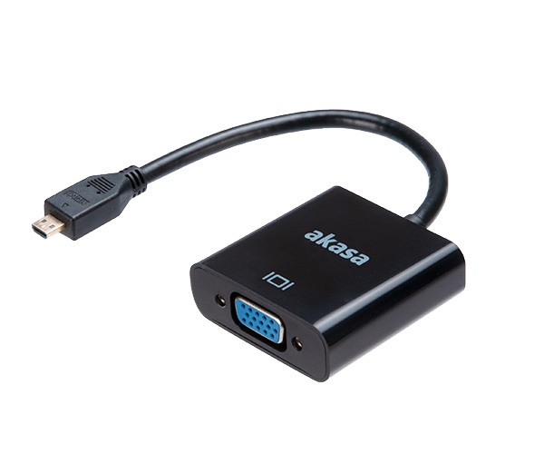 AKASA - Micro HDMI na VGA převodník