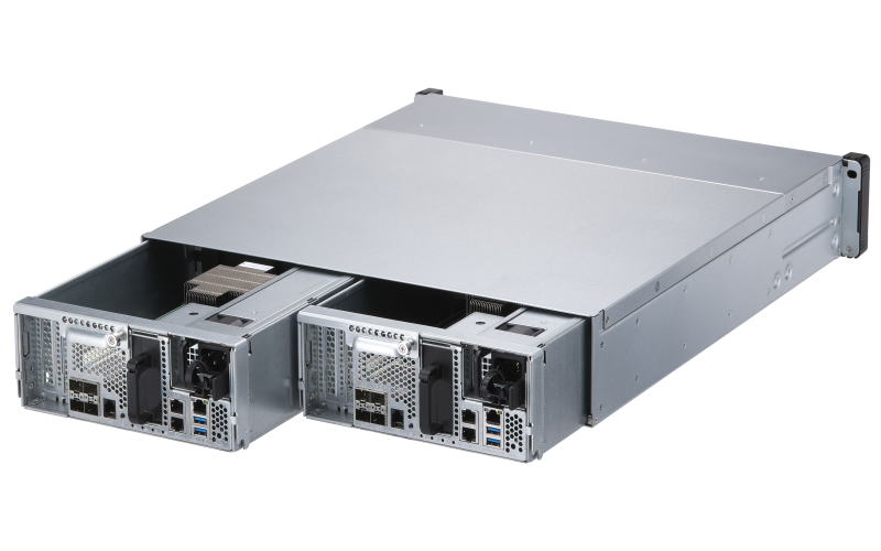 QNAP ES2486dc-2142IT-128G (8C/ Xeon D-2142IT/ 1, 9-3, 0GHz/ 128GBRAM/ 24xSAS/ 6xGbE/ 8xSFP+/ 4xUSB3.0/ 2xPCIe) 