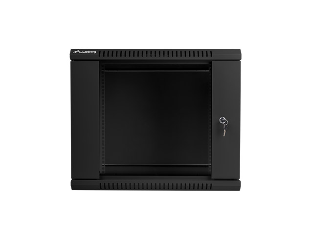 Nástenný rack 19&quot;&quot; 9U 600X450mm čierny flat pack 