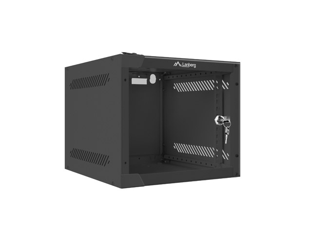 Nástenný rack 10&quot;&quot; 4U 280x310mm čierny flat pack 