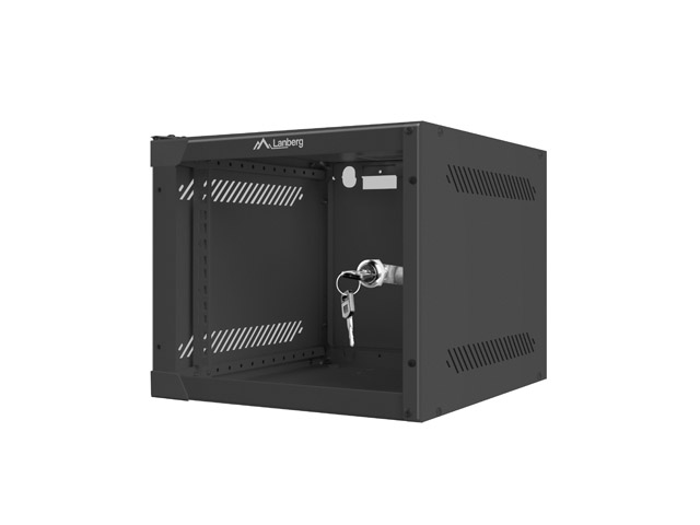 Nástenný rack 10&quot;&quot; 4U 280x310mm čierny flat pack 