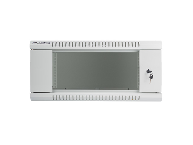 Nástenný rack 19&quot;&quot; 4U 600X450mm sivý flat pack 