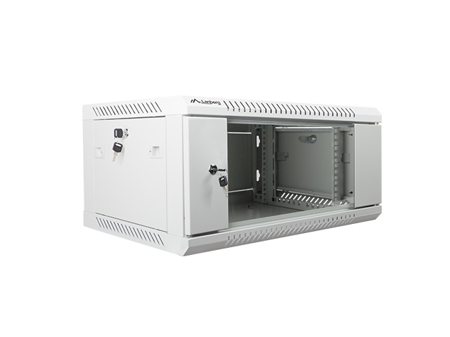Nástenný rack 19&quot;&quot; 4U 600X450mm sivý flat pack 