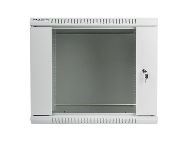 Nástenný rack 19&quot;&quot; 9U 600X450mm sivý flat pack 
