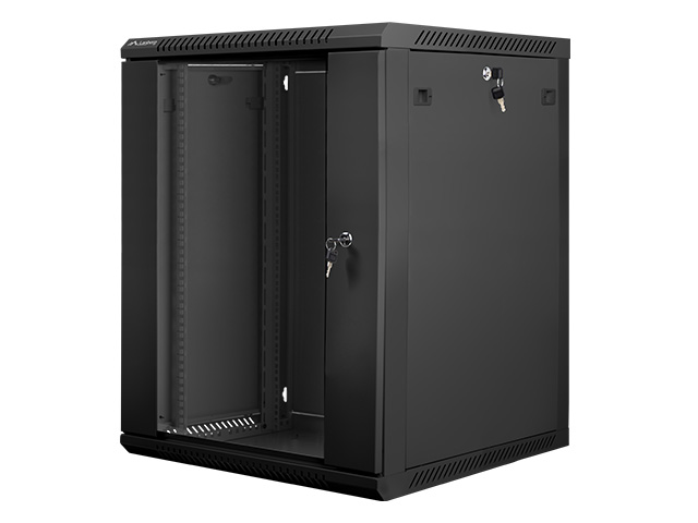 Nástenný rack 19" 15U 600X600mm čierny flat pack