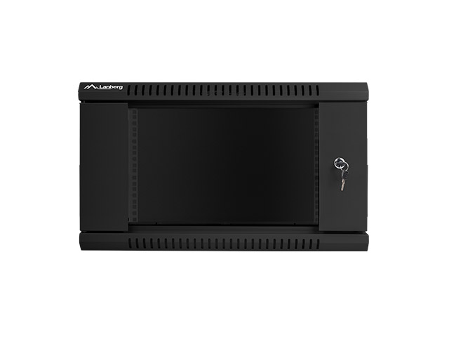 Nástenný rack 19&quot;&quot; 6U 600X450mm čierny flat pack 