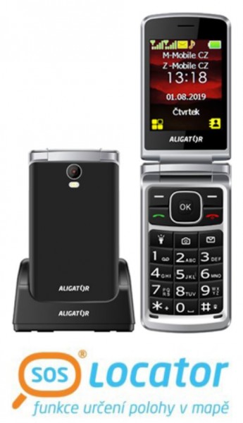 ALIGATOR V710 Senior čierno-strieborný+st.nab. 