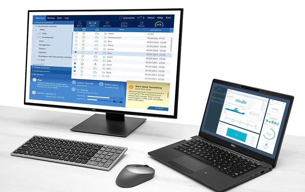Dell MS5320W/ Kancelárska/ Optická/ Pre pravákov/ 1 600 DPI/ Bezdrôtová USB/ Čierna 