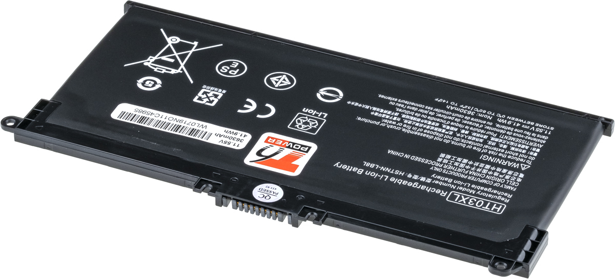 Batéria T6 Power HP 250 G7, 255 G7, 15-cs000, 15-da000, 17-by000, 3600mAh, 41Wh, 3cell, Li-pol 