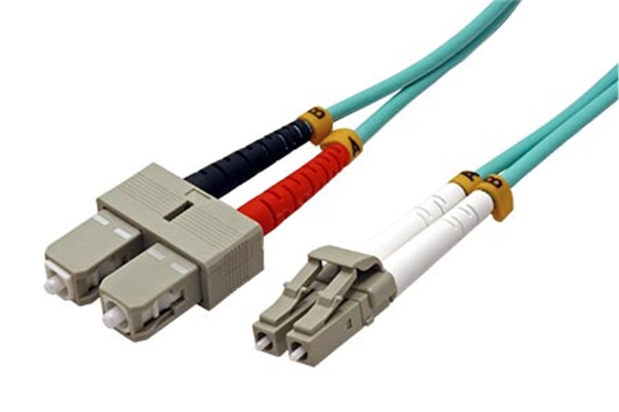 Optický patch cord Duplex LC-SC 50/ 125 2m MM OM4
